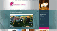 Desktop Screenshot of gasthof-loewen.ch
